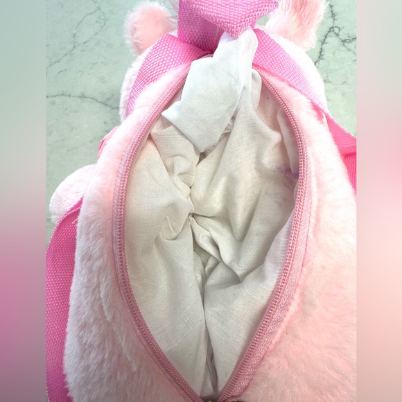 Carried Away Bags Pink Plush Unicorn Backpack - Picture 4 of 5